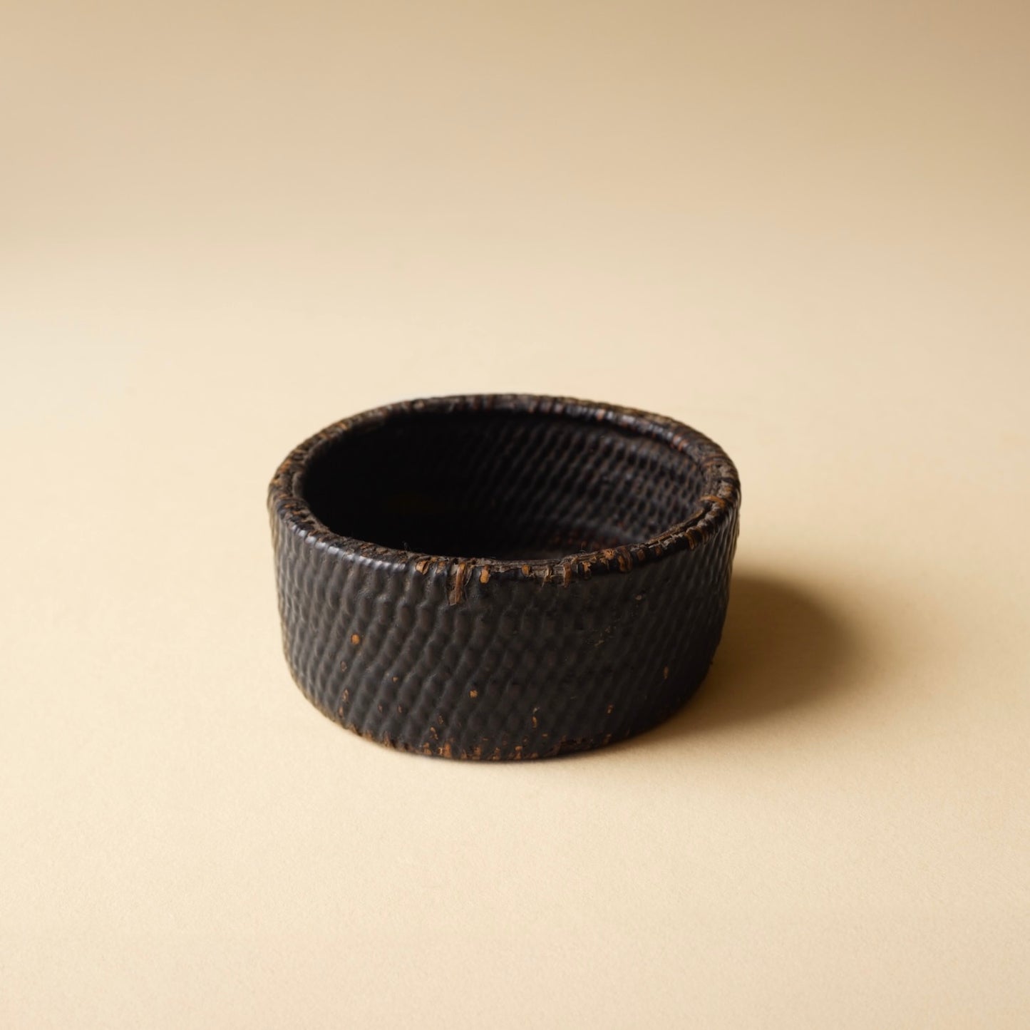 李朝 藍胎漆編籠