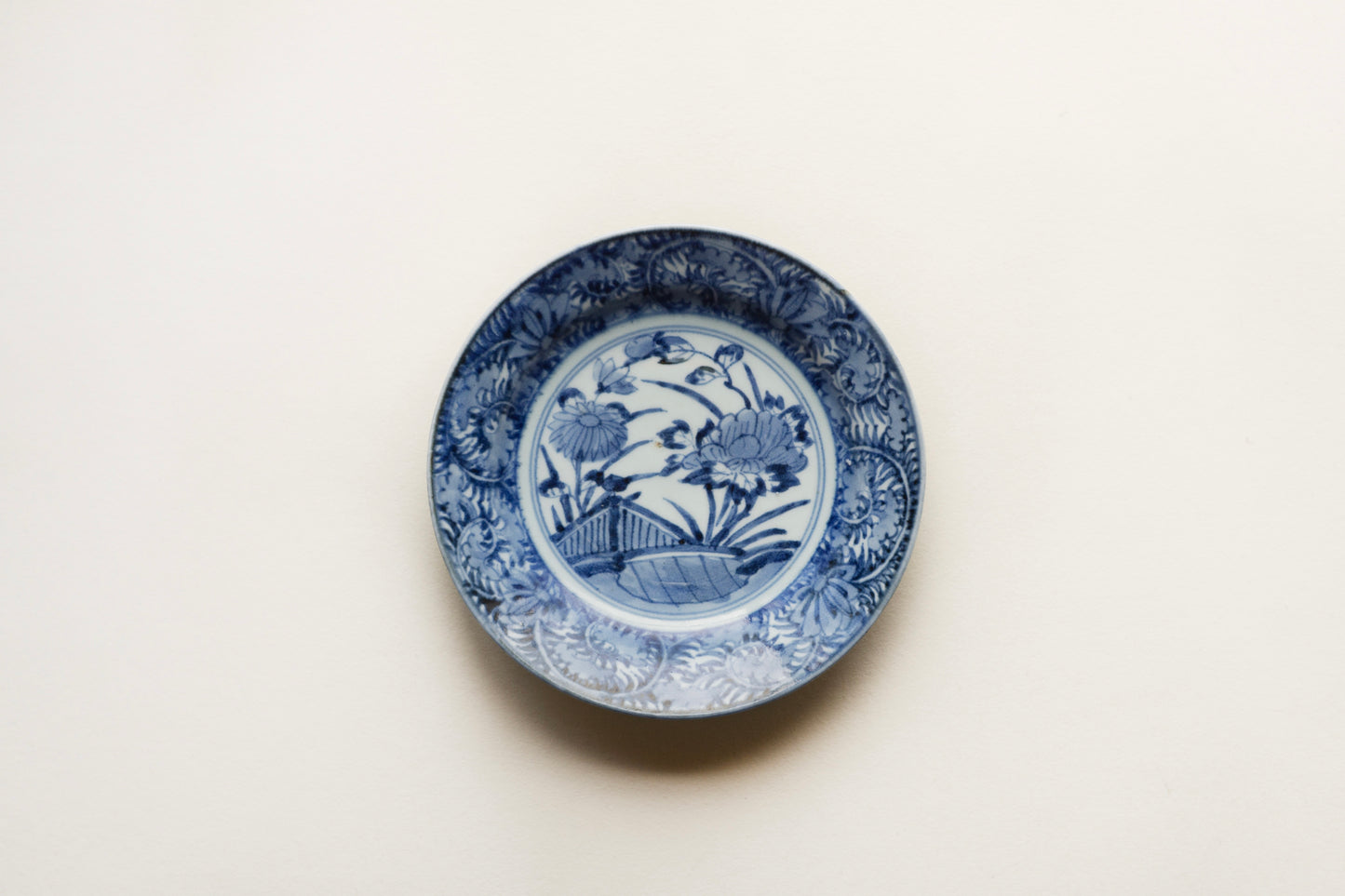 古伊万里 草花文七寸皿