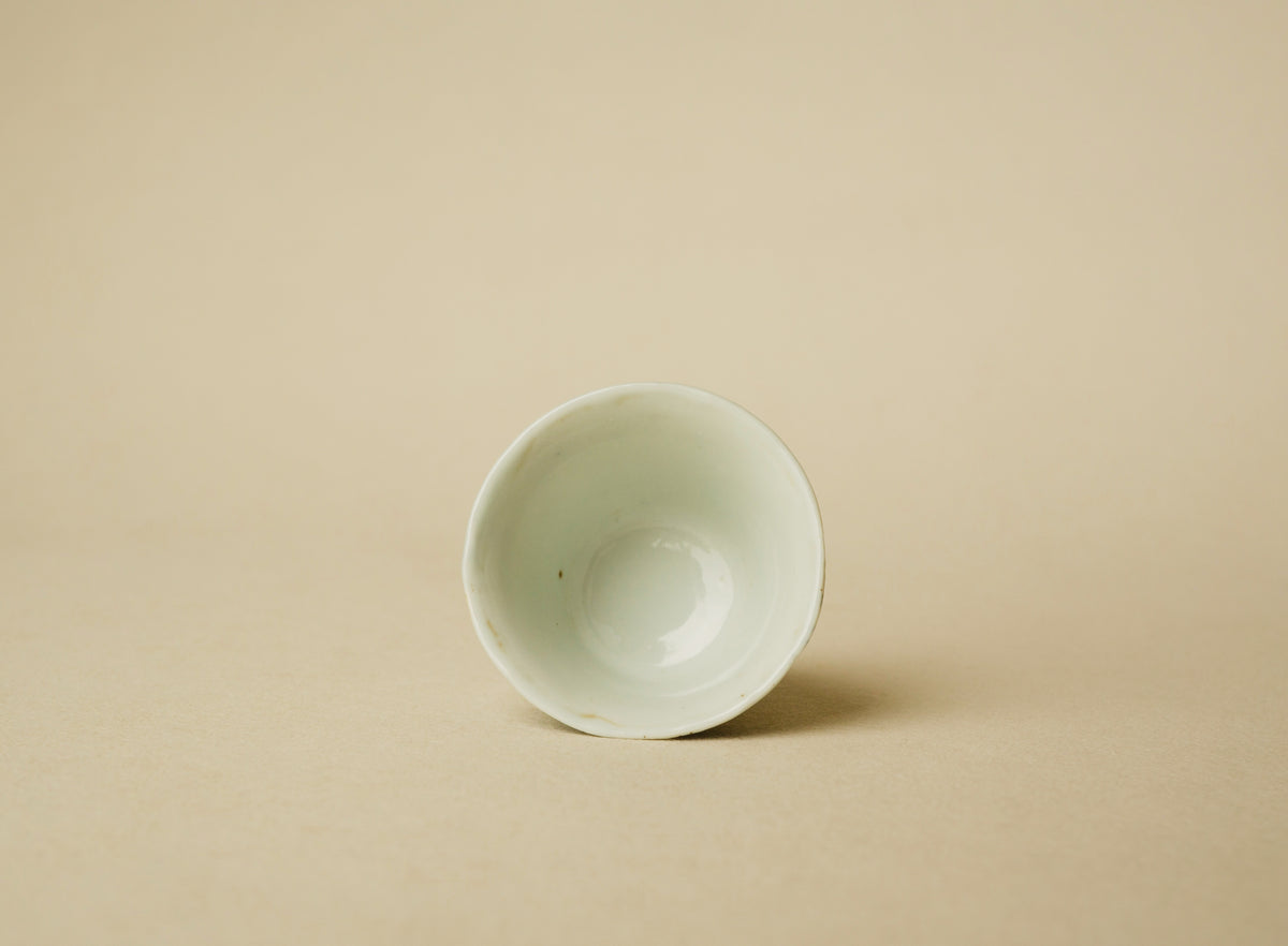 古染付 腰捻文煎茶碗